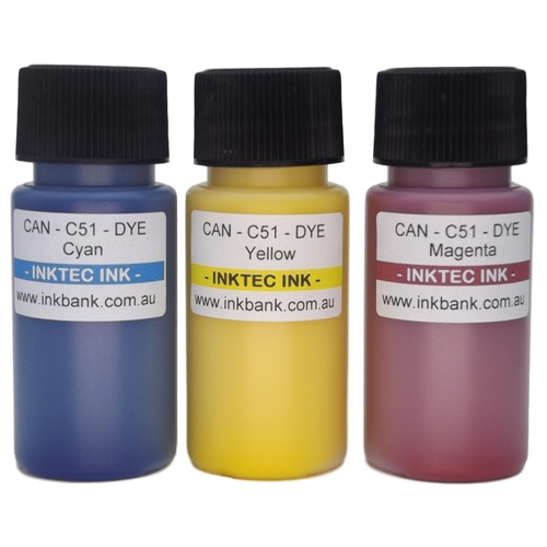 Colour ink set for Canon CL-641, 646, 651, 671, 681 cartridges