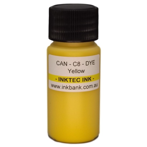 Yellow ink for Canon CLI-8, 38, 41, 51, 511, 513, 521, 526 cartridges 